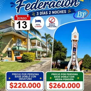 Federación – 3 Días 2 Noches Hotel La Bahía | Escapada Termal